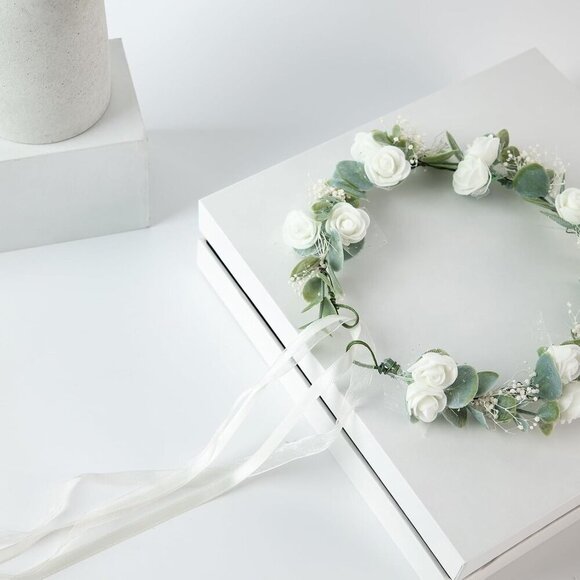 Flower Crown Floral Wreath Headband Wedding Festival Photo Props Womens